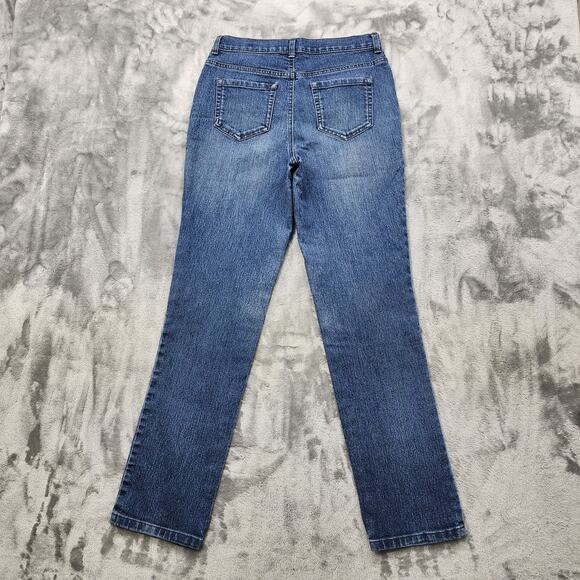 Style&Co Jeans Womens 6 Blue High Rise Straight Leg Stretch Denim Causal Classic - Picture 4 of 15